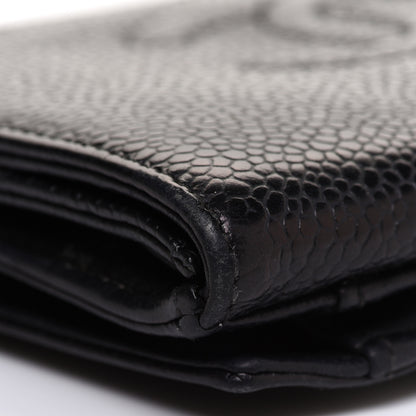 Chanel Caviar Timeless CC Compact French Wallet Black 7 of 17