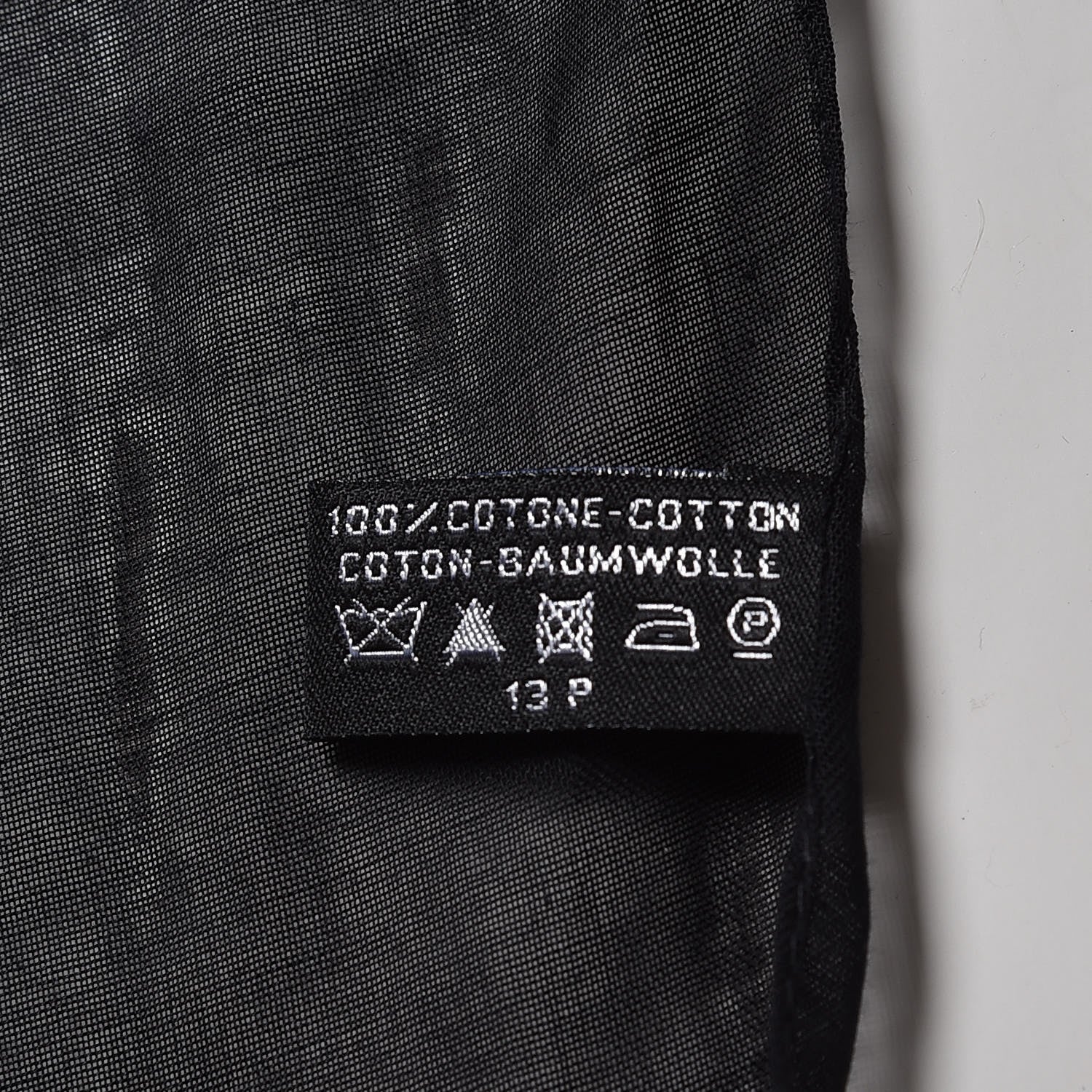 Chanel Cotton CC Scarf Black White 4 of 5