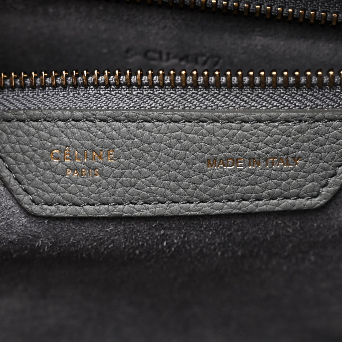 Drummed Calfskin Mini Luggage Kohl