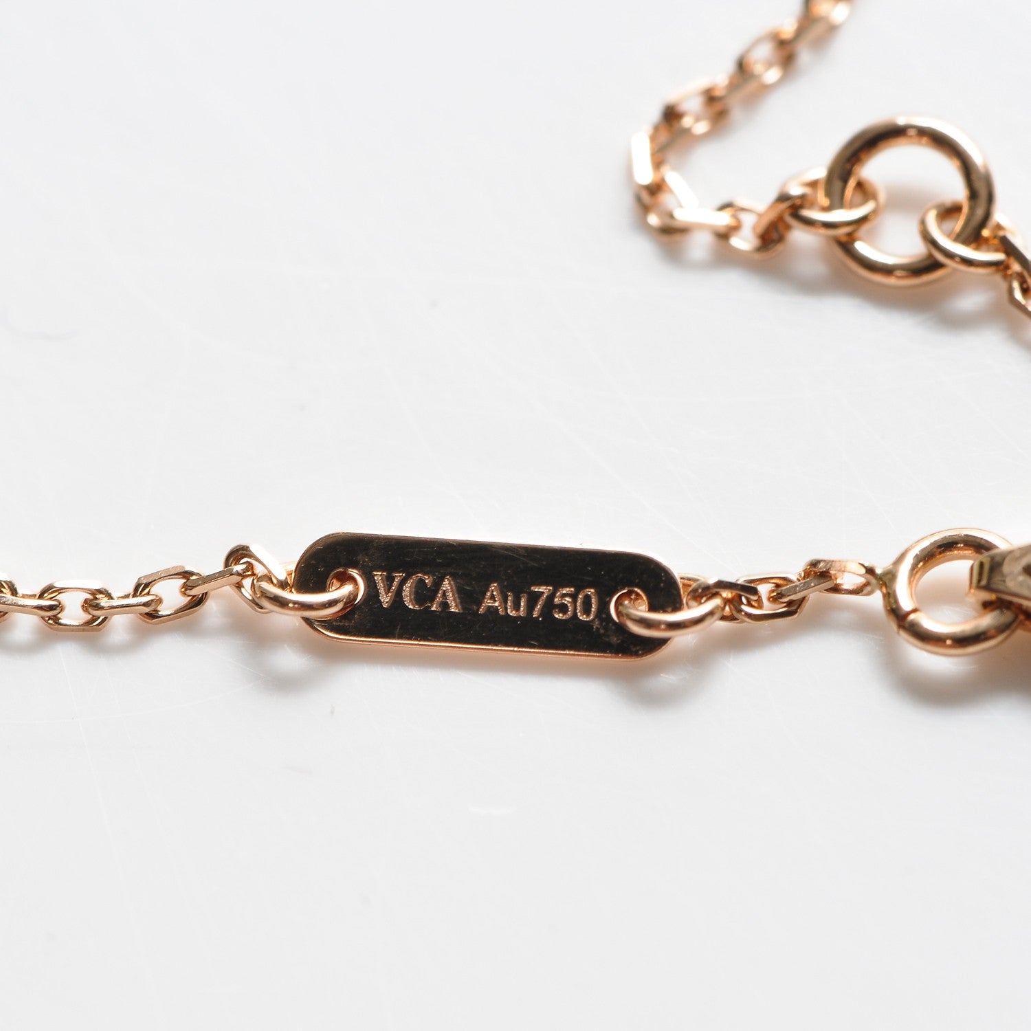 Van Cleef & Arpels 18K Rose Gold Carnelian Sweet Alhambra Heart Bracelet 5 of 6