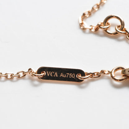 Van Cleef & Arpels 18K Rose Gold Carnelian Sweet Alhambra Heart Bracelet 5 of 6