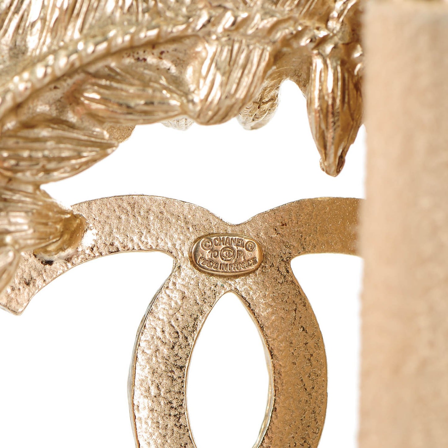 Suede CC Belt 85 34 Beige Clair