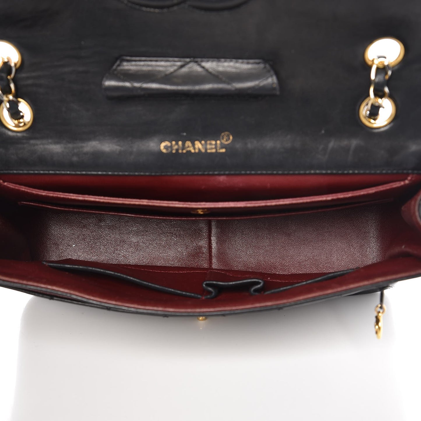 Lambskin Quilted Medium Flap Black