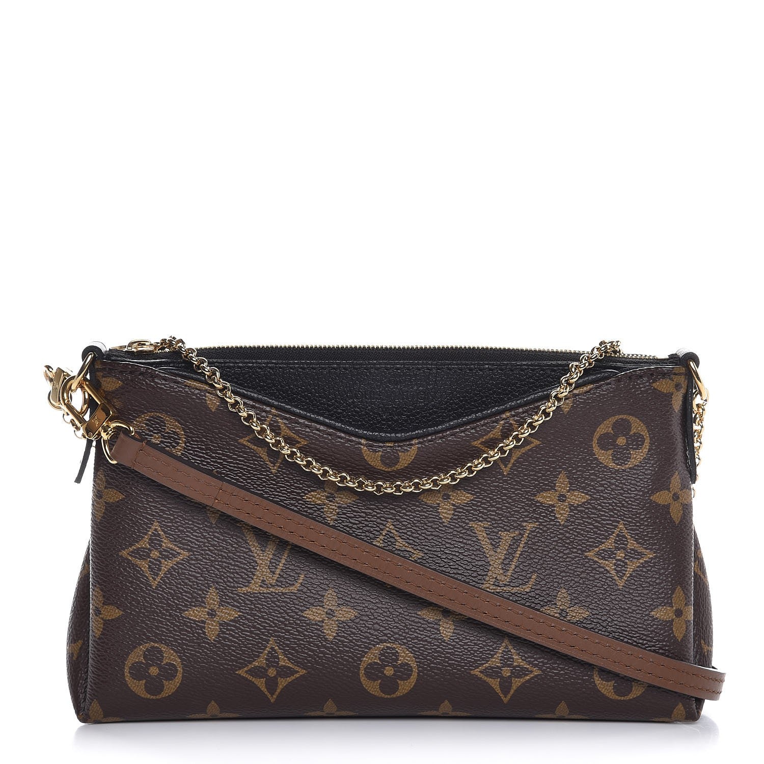 Louis Vuitton Monogram Pallas Clutch Black 1 of 8