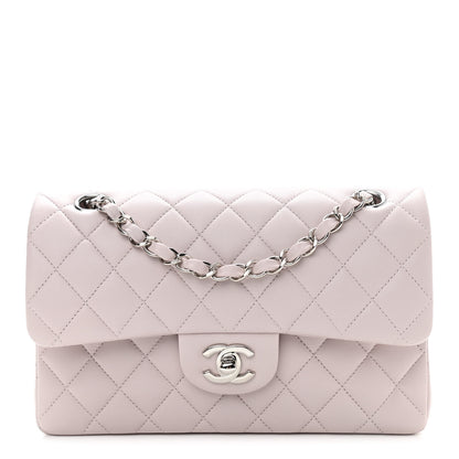 Chanel Lambskin Quilted Small Double Flap Light Purple 1 of 10