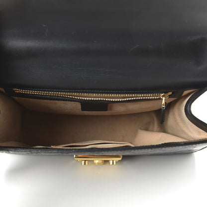 Gucci Guccissima Medium Padlock Shoulder Bag Black 5 of 13