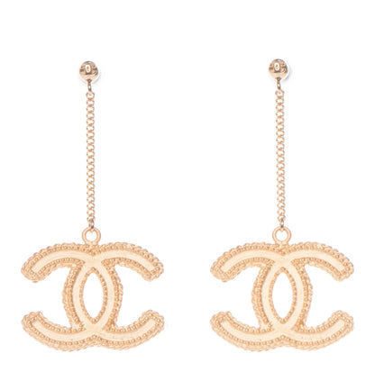 Chanel CC Drop Earrings Gold 1 of 5