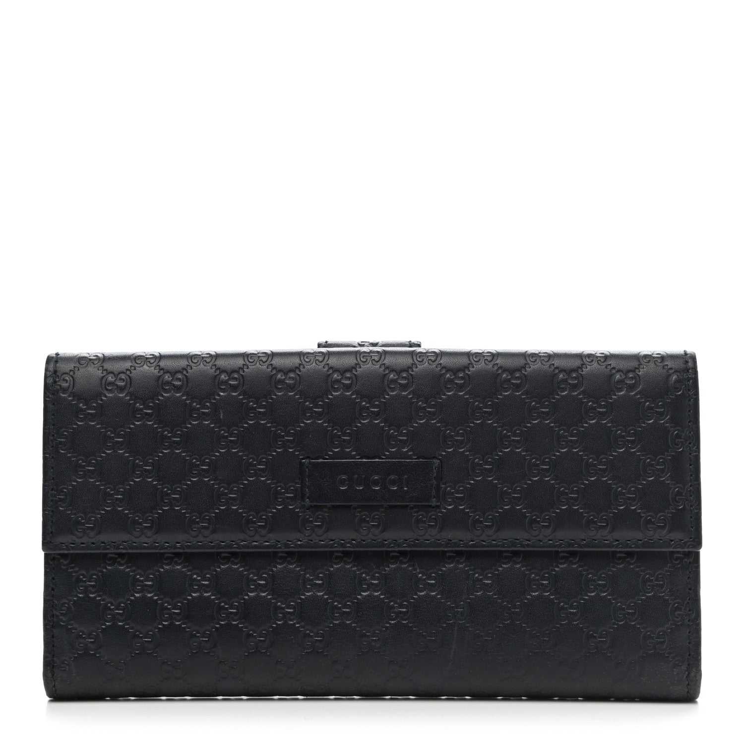 Gucci Microguccissima Continental Flap Wallet Navy 1 of 12