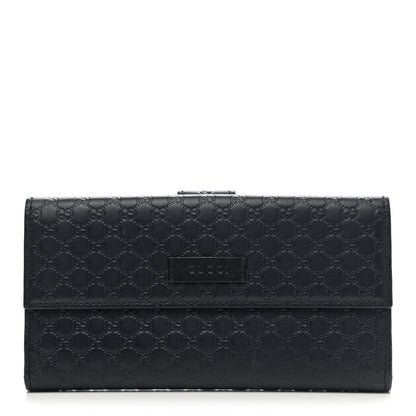 Gucci Microguccissima Continental Flap Wallet Navy 1 of 12