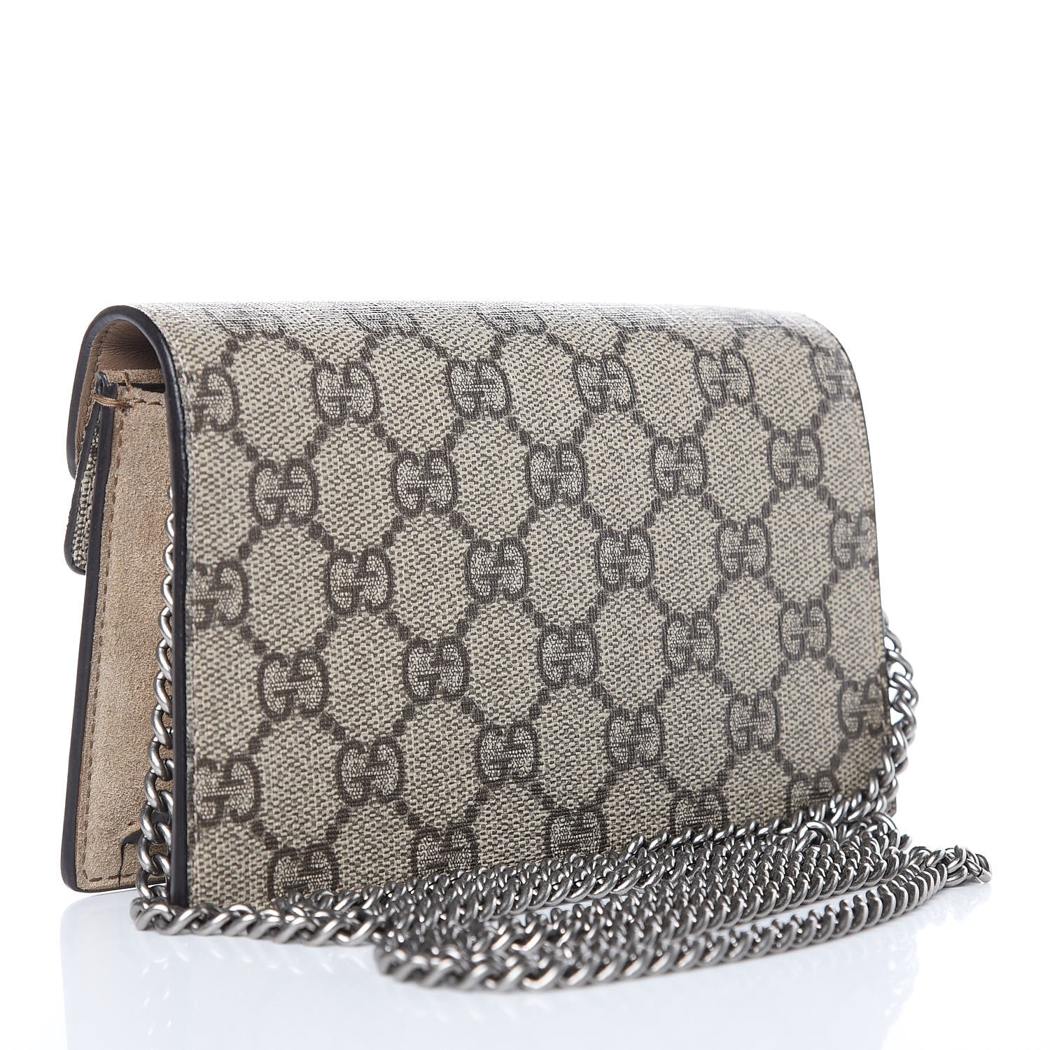 Gucci GG Supreme Monogram Super Mini Dionysus Shoulder Bag Taupe 3 of 9