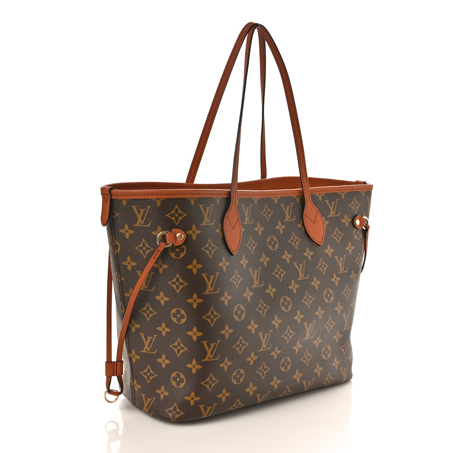Louis Vuitton Monogram Calfskin Neo Neverfull Inside Out MM Tan 4 of 11