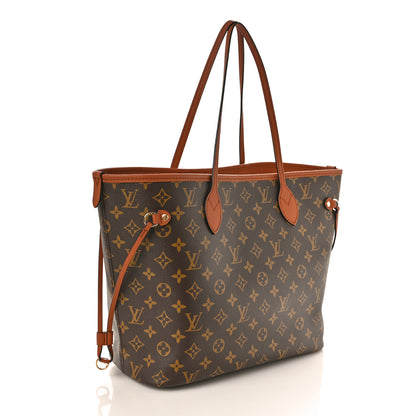 Louis Vuitton Monogram Calfskin Neo Neverfull Inside Out MM Tan 4 of 11