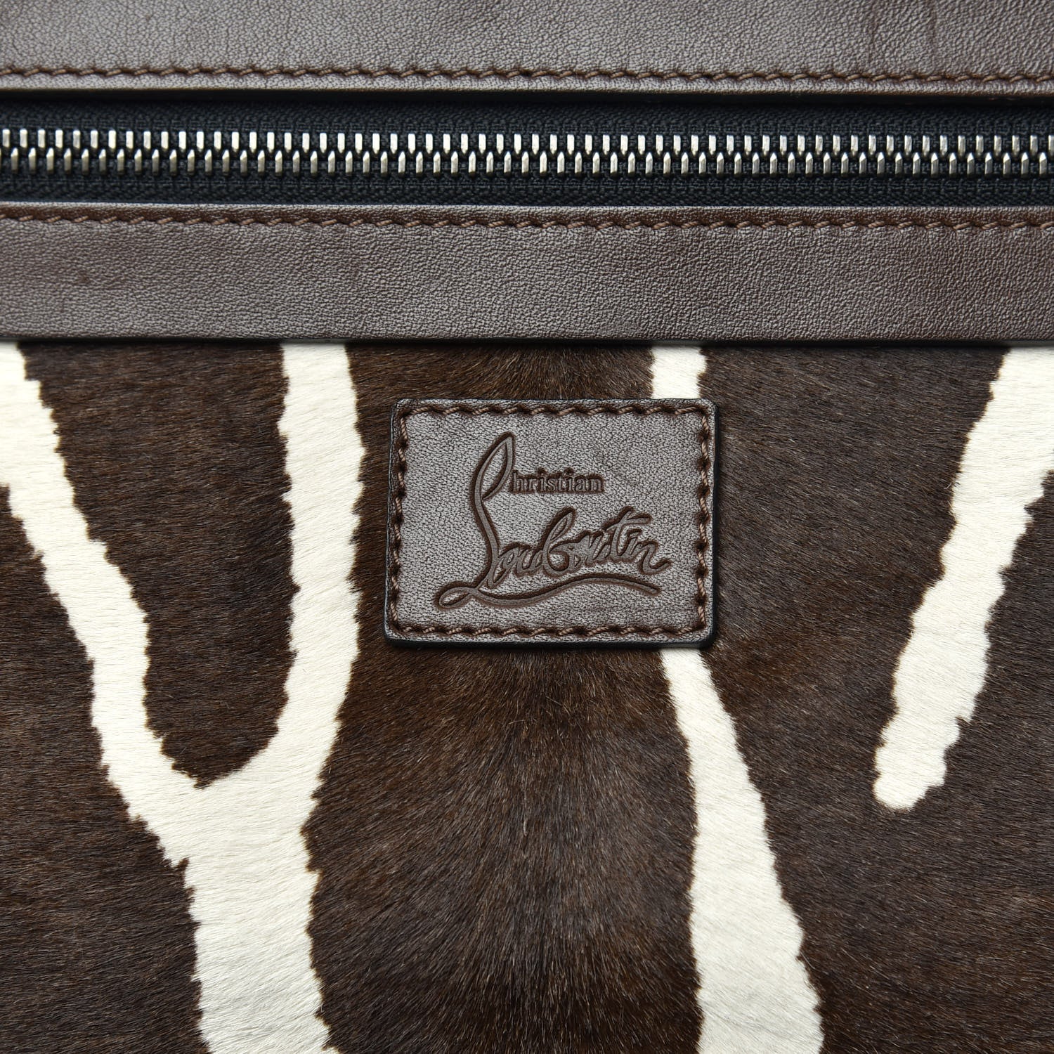 Christian Louboutin Calf Hair Aliosha Backpack Brown 8 of 10