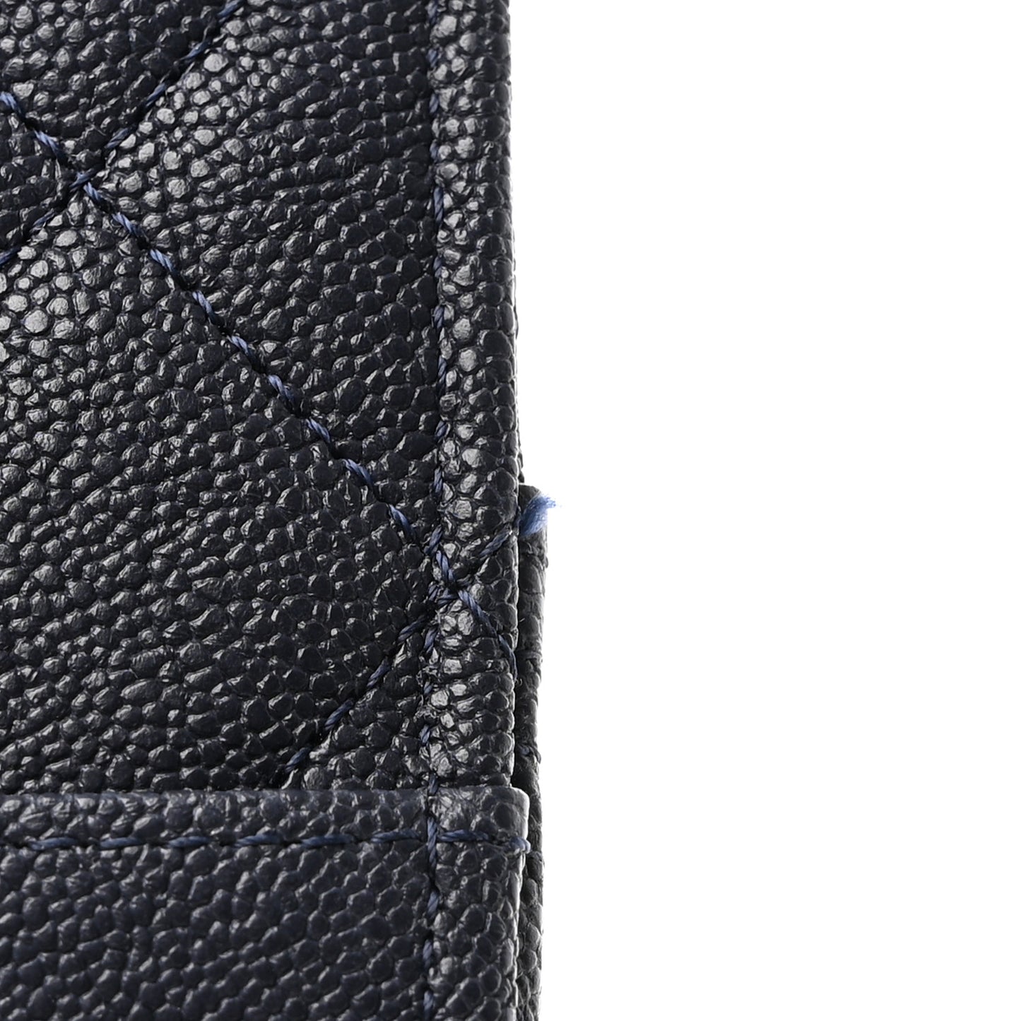 Caviar Quilted Boy iPhone Pouch Navy Blue