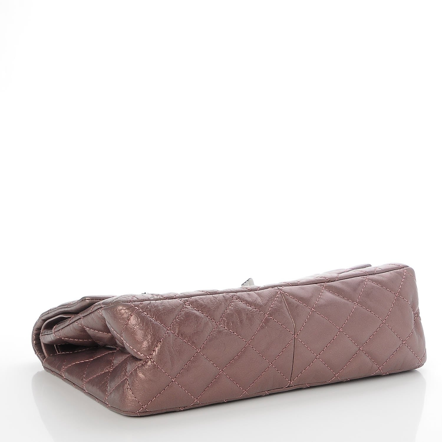 Chanel Metallic Aged Calfskin Quilted 2.55 Reissue 226 Flap Rose Fonce 5 of 10