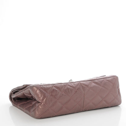 Chanel Metallic Aged Calfskin Quilted 2.55 Reissue 226 Flap Rose Fonce 5 of 10