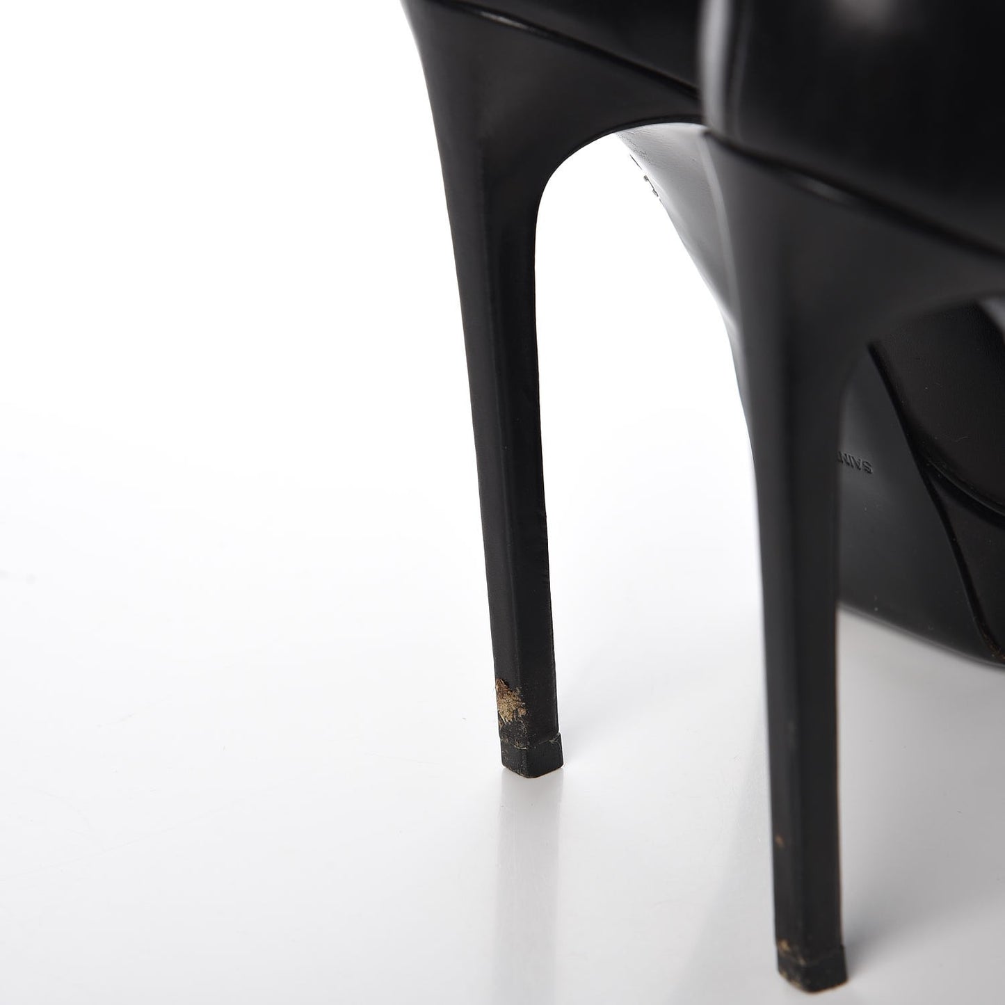 Calfskin Janis 105 Fold Over Ankle Boots 37.5 Black