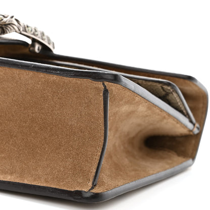 Gucci GG Supreme Monogram Suede Crystal Small Dionysus Shoulder Bag Beige Ebony Taupe 10 of 15