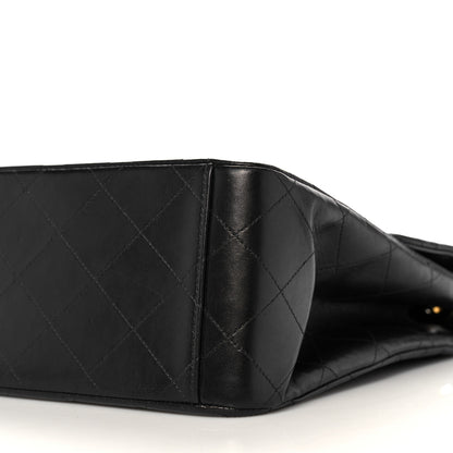 Chanel Lambskin Quilted XL Jumbo Single Flap Black 9 of 15
