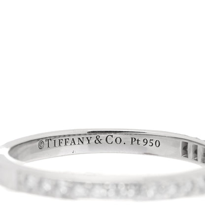 Tiffany Platinum Diamond Grace Half Circle Wedding Band Ring 54 7 4 of 4