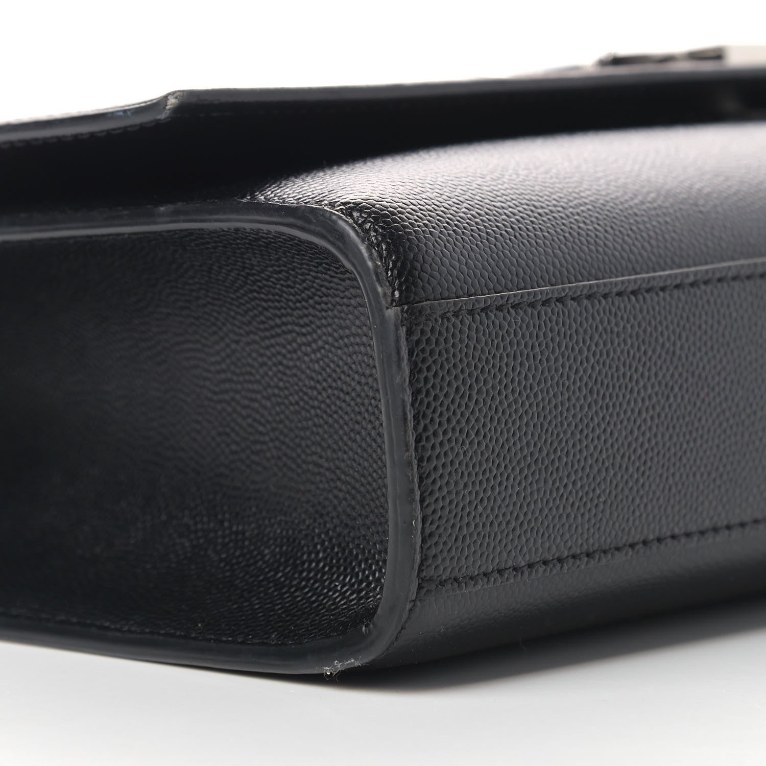 Saint Laurent Grain De Poudre Large Classic Monogram Kate Satchel Black 8 of 13