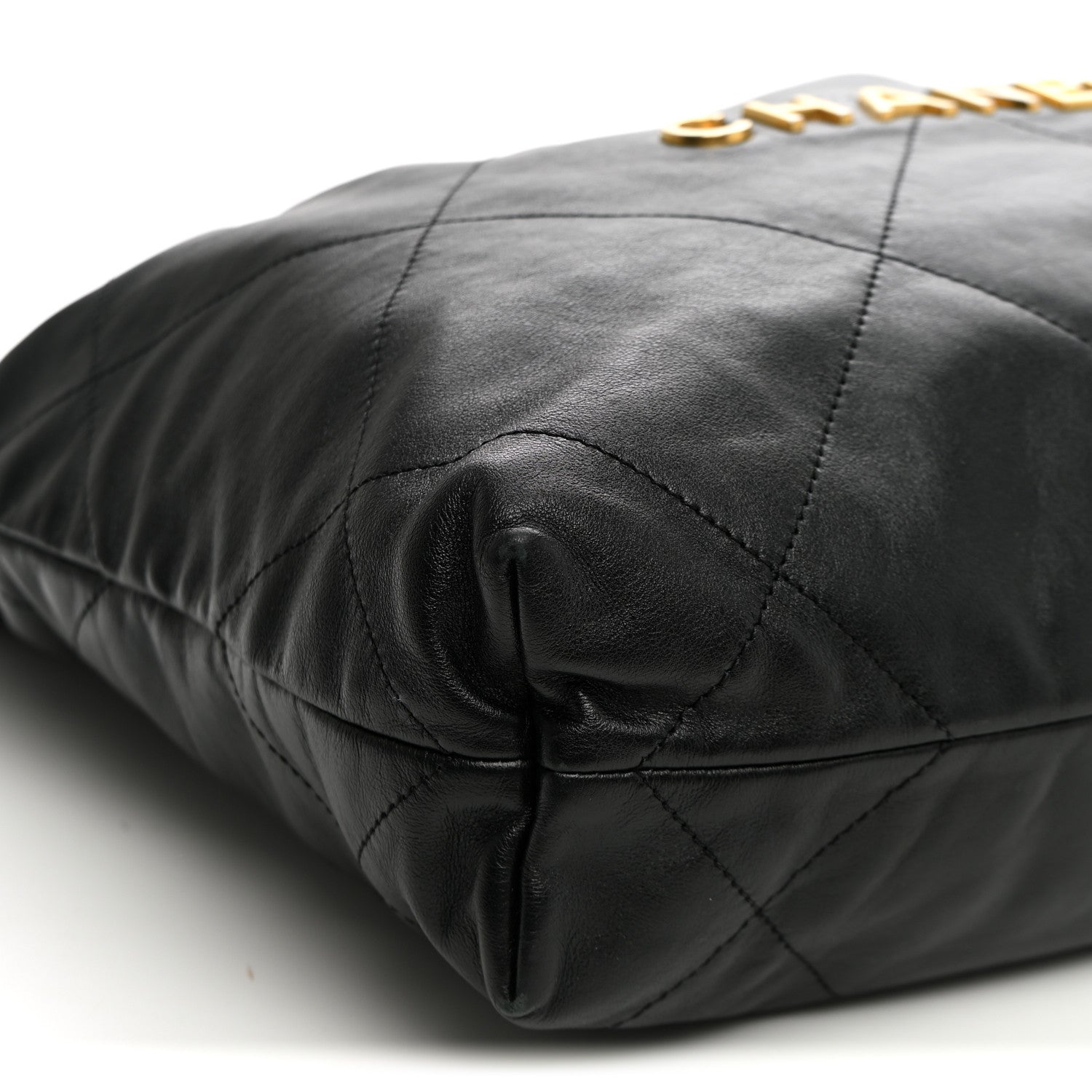 Chanel Shiny Calfskin Quilted Small Chanel 22 Black 10 of 11