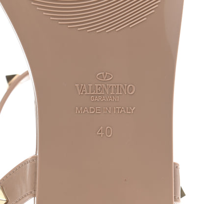 Valentino Garavani PVC Jelly Rockstud Caged Sandals 40 Poudre 6 of 7
