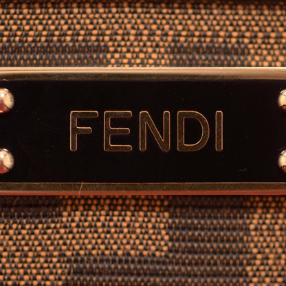 Fendi Zucca Vitello Elite Zip Around Wallet Tobacco 8 of 8