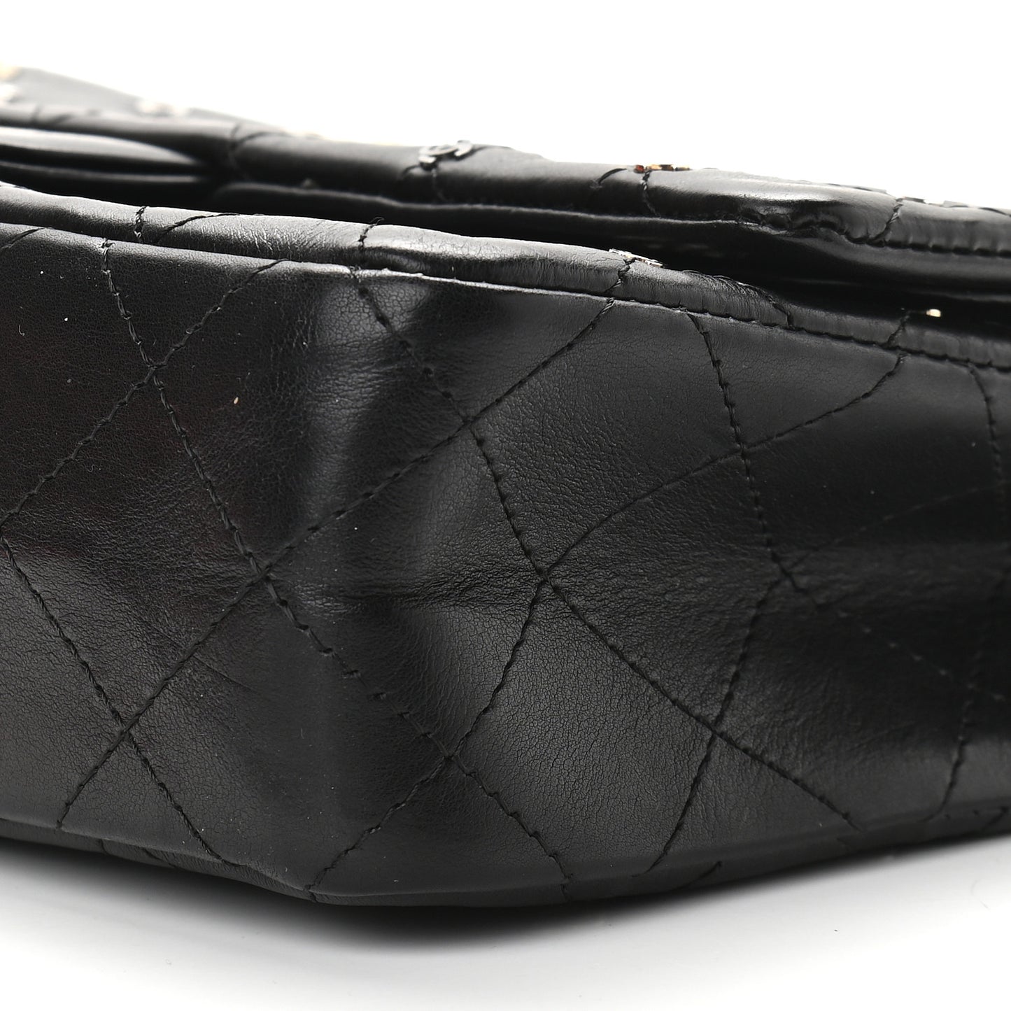 Calfskin CC Punk 2.55 Reissue 225 Flap Black