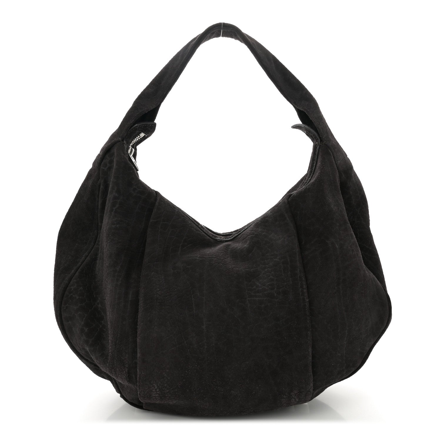 Alexander Wang Suede Morgan Hobo Black Silver Hardware 1 of 9