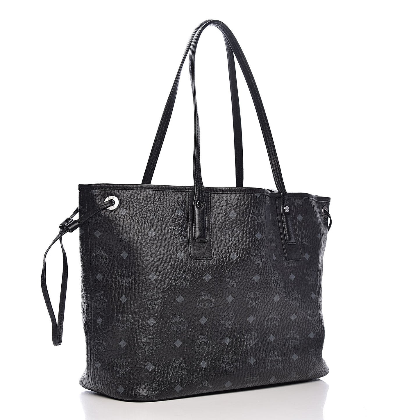 Visetos Medium Liz Reversible Shopper Tote Black