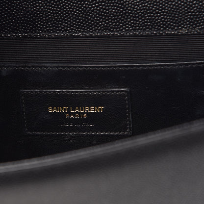 Saint Laurent Grain De Poudre Monogram Cassandre Clutch Black 6 of 13
