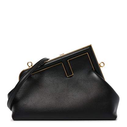 Fendi Shiny Nappa Small Fendi First Black 1 of 10