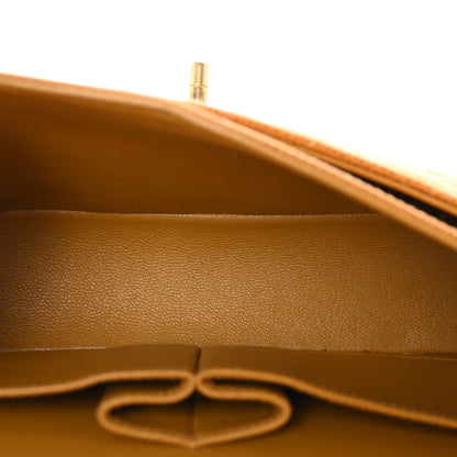 Chanel Caviar Quilted Small Double Flap Yellow 5 of 10
