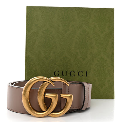 Gucci Calfskin Double G 40mm Belt 95 38 Porcelain Rose 6 of 6