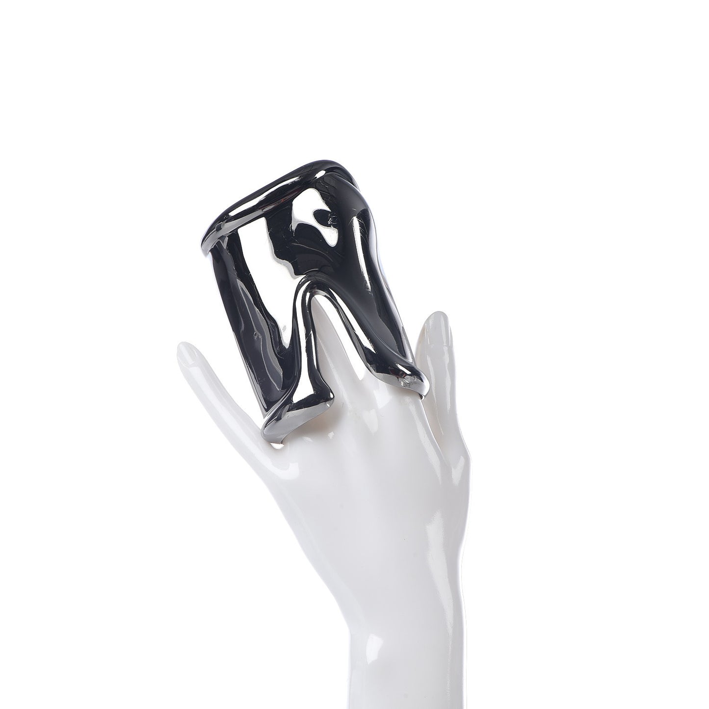 Ruthenium Large Elsa Peretti Right Wrist Bone Cuff Bracelet