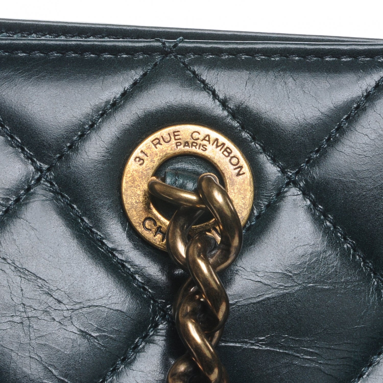 Chanel Calfskin Perfect Edge Tote Dark Green 9 of 10
