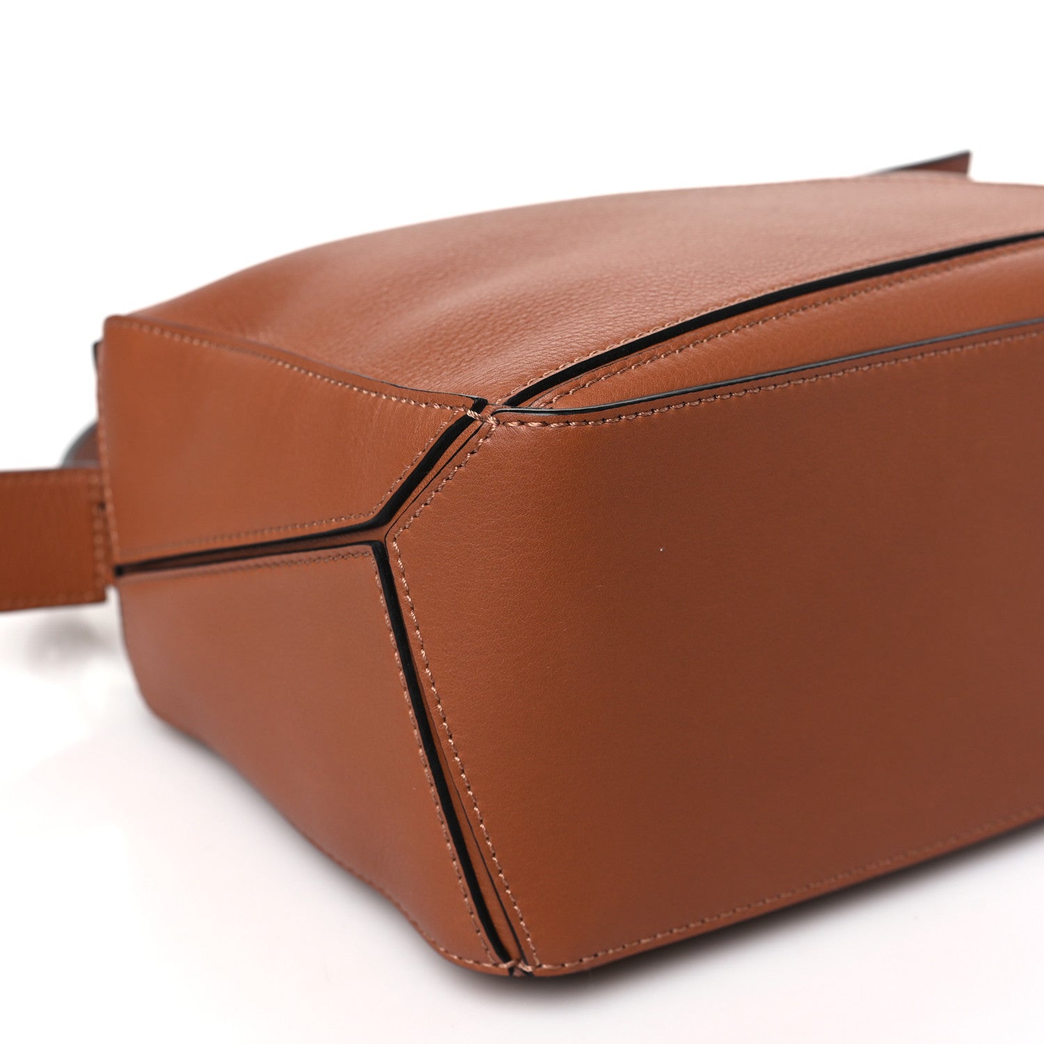 Loewe Grained Calfskin Small Puzzle Bag Tan 8 of 9