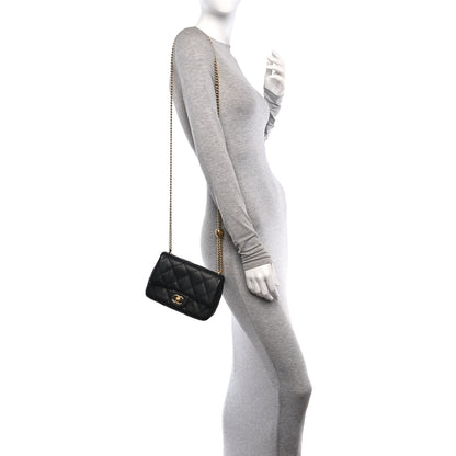 Chanel Caviar Quilted Mini Sweetheart Flap Black 2 of 12