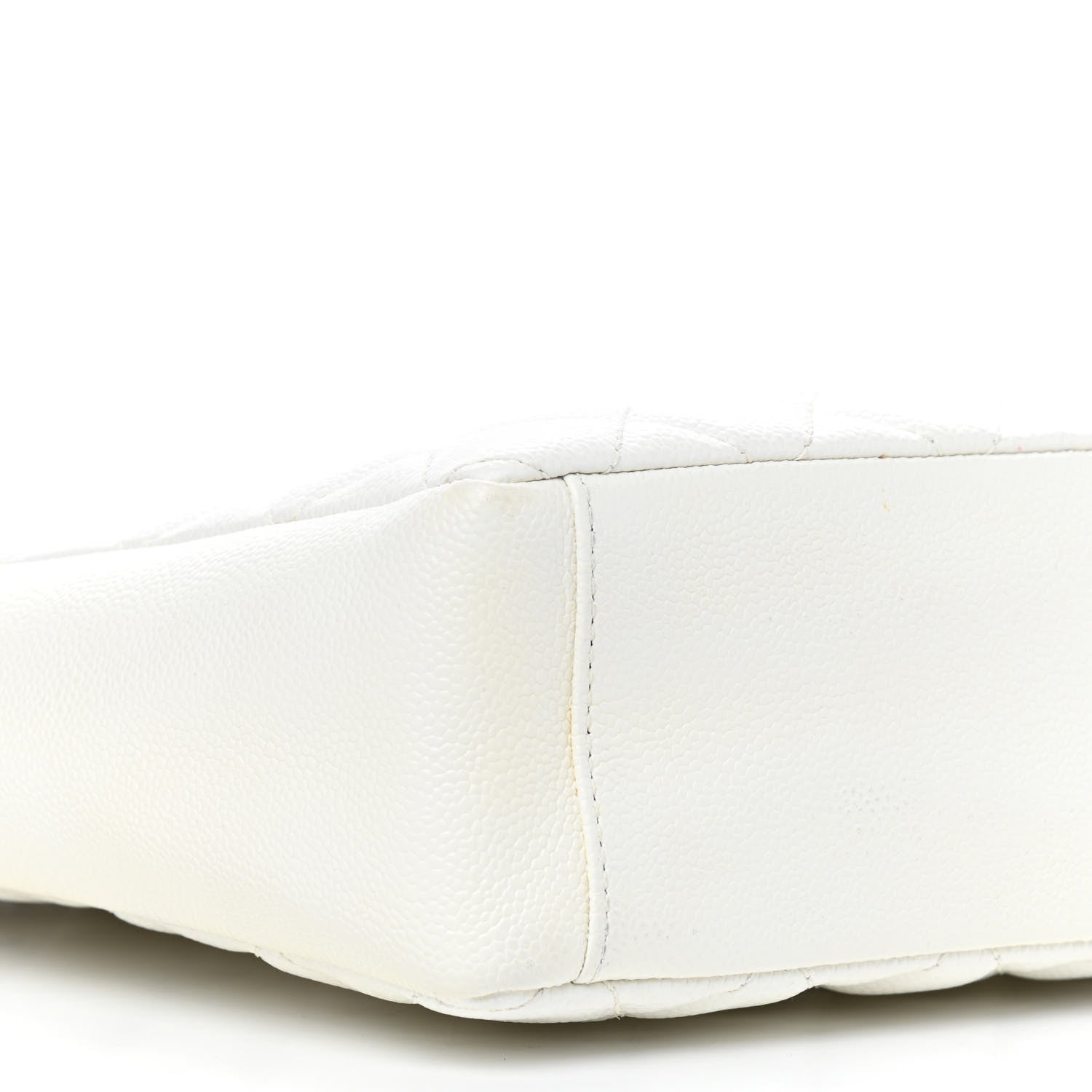 Chanel Caviar Quilted Petit Shopping Tote PST White 8 of 9