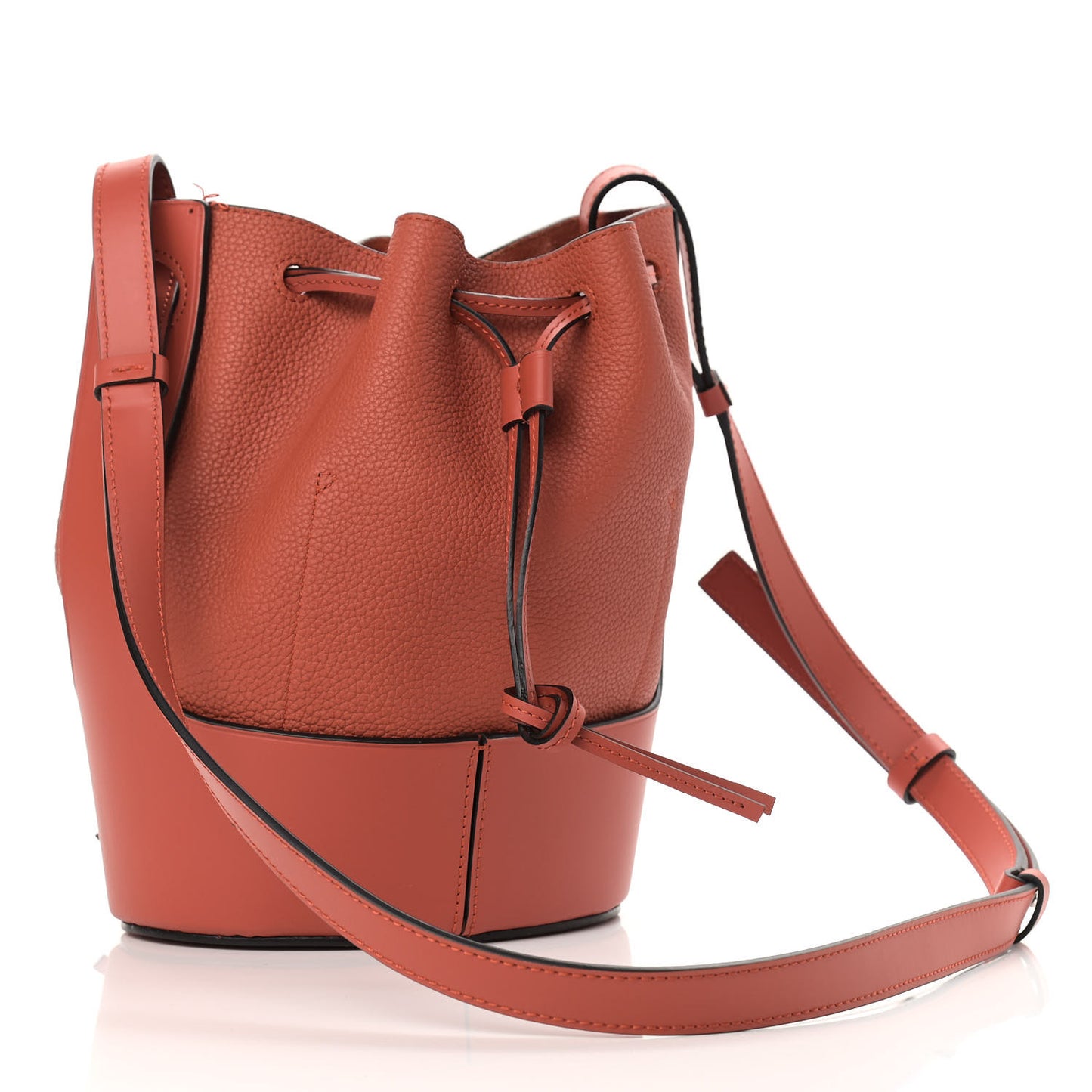 Grained Calfskin Small Balloon Bag Red