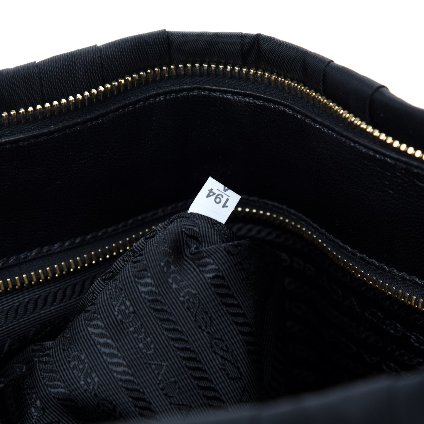 Tessuto Nylon Gaufre Tote Black