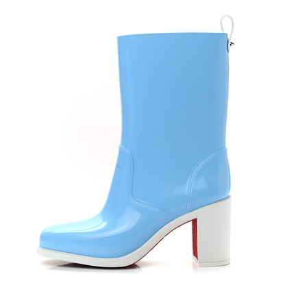 Christian Louboutin PVC Loubirain 70MM Rain Boots 38 Blue 1 of 8