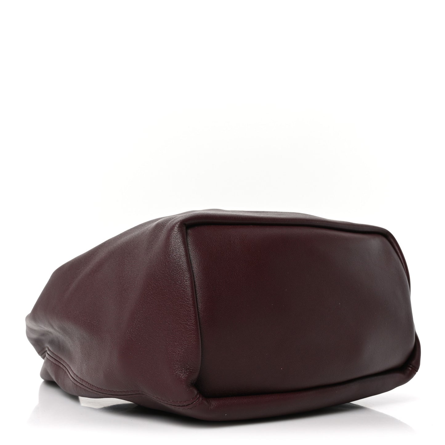 Buttery Nappa Lambskin Small Squeeze Bag Dark Burgundy
