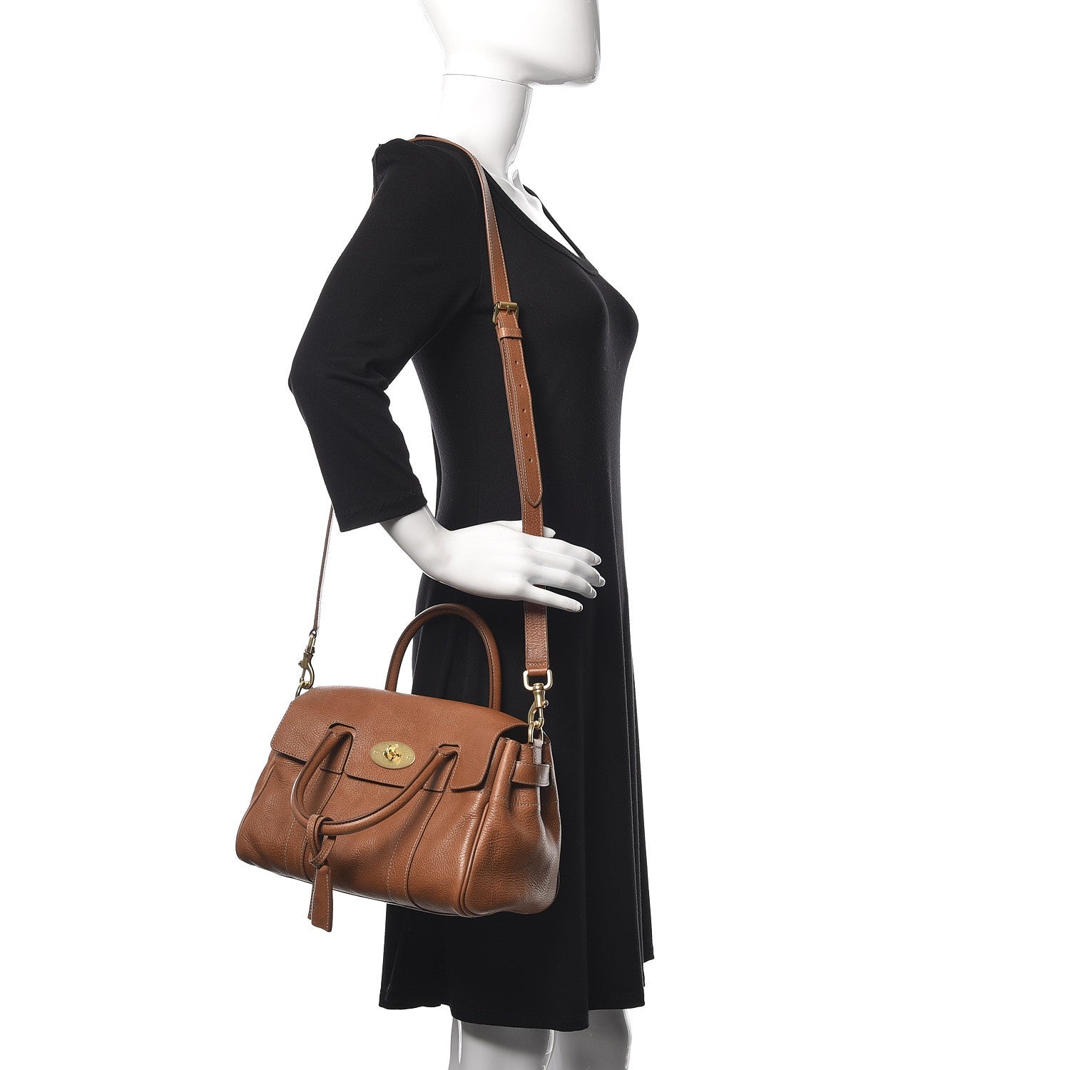 Mulberry Natural Vegetable Tanned Small Bayswater Oak 2 of 9