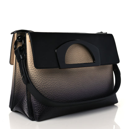 Christian Louboutin Grained Calfskin Ombre Passage Messenger Black Colombe 3 of 10