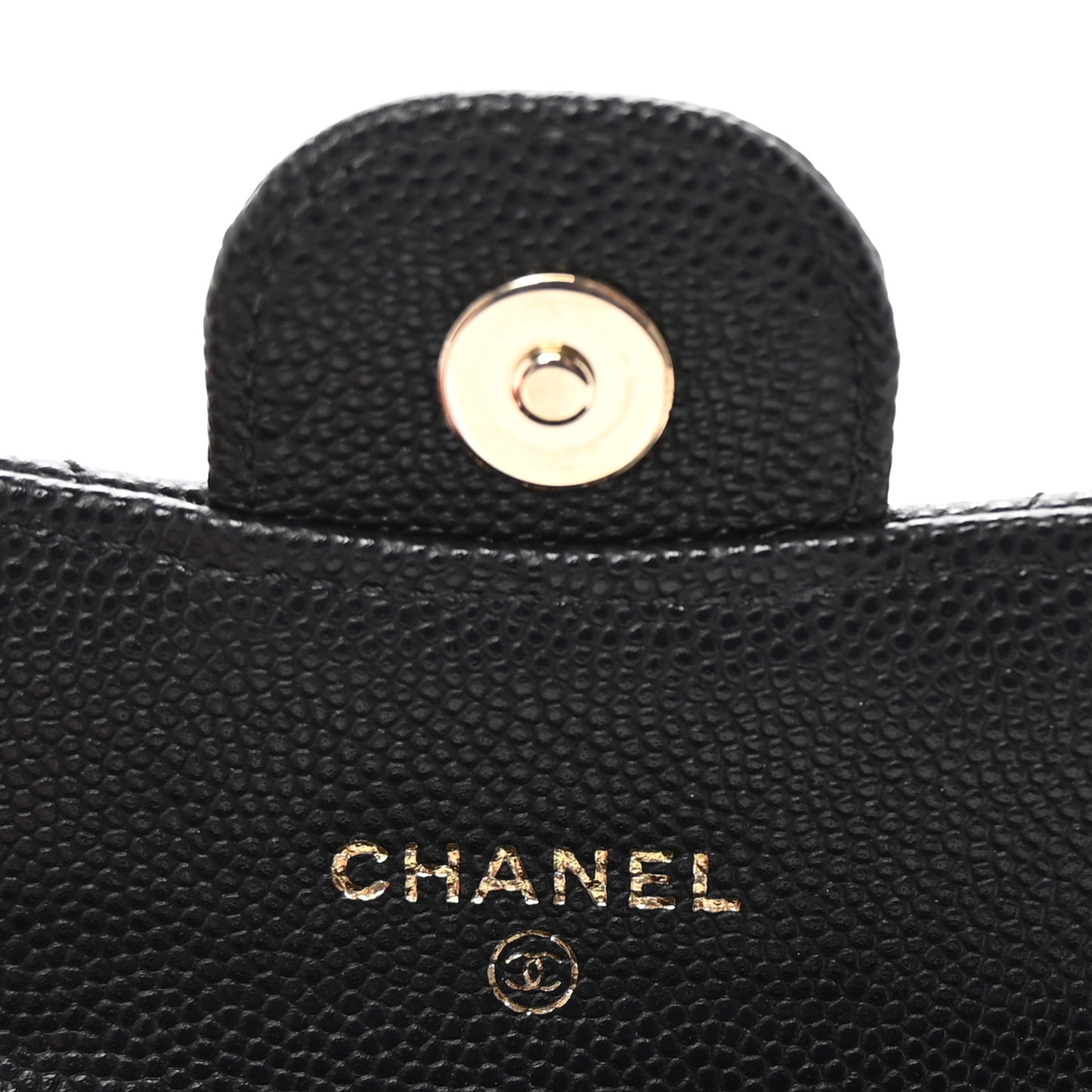 Caviar Quilted Mini Chain Belt Bag Black