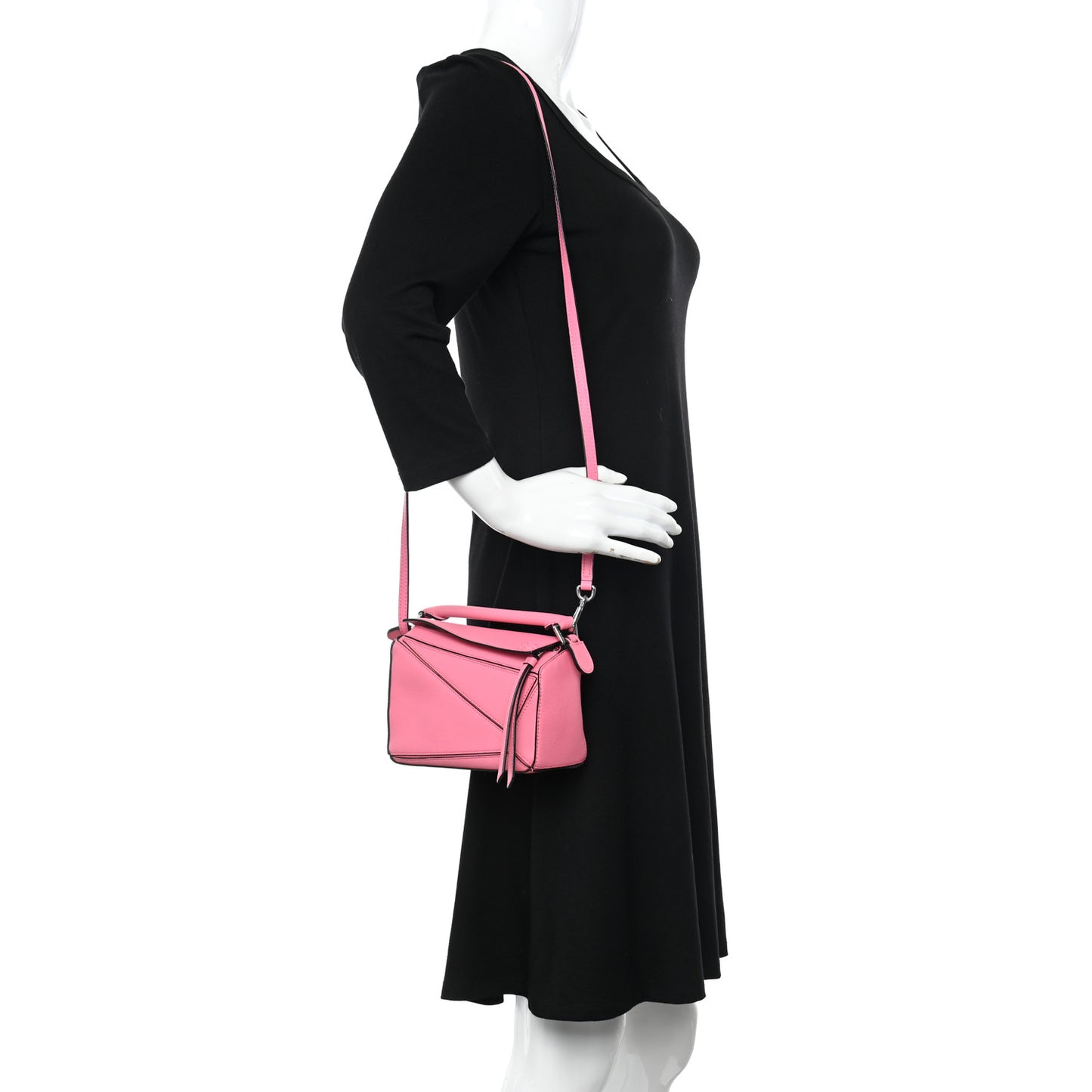 Calfskin Mini Puzzle Bag Wild Rose