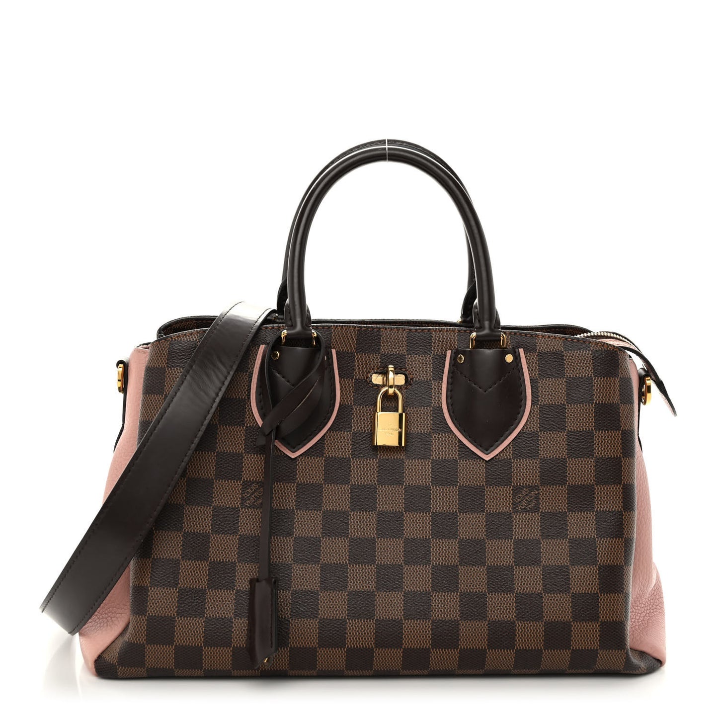 Cuir Taurillon Damier Ebene Normandy Magnolia