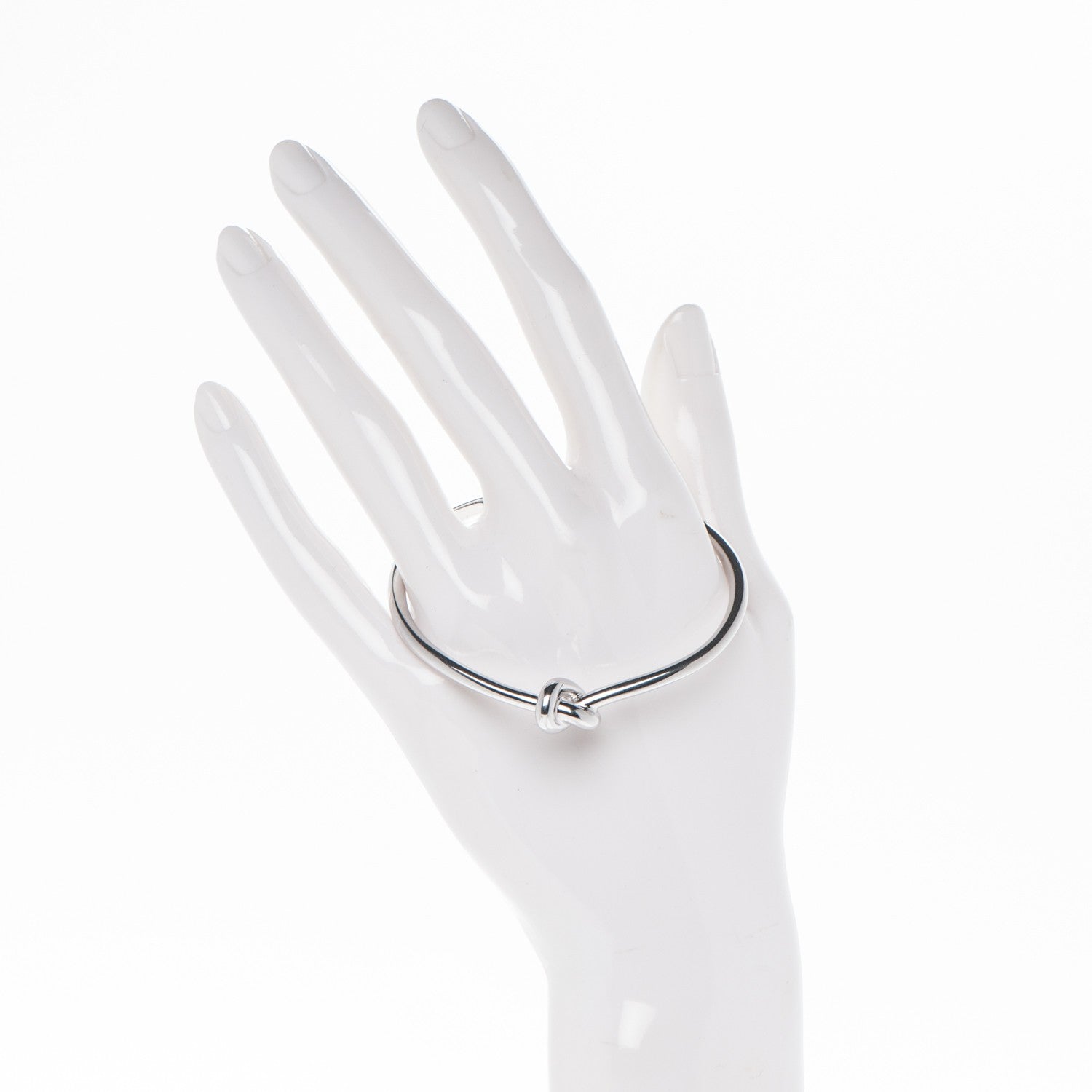 Celine Extra Thin Knot Bracelet Large Silver 2 of 4